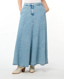 BLANK NYC PANELED DENIM SKIRT
