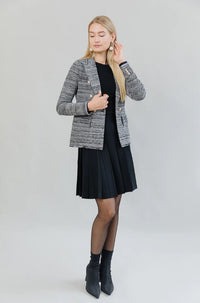 APPARALEL KNIT TWEED BLAZER