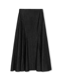BEIGE HIGH WAISTED MAXI SKIRT