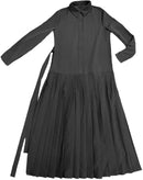 IN:05 PLEATED BUTTONDOWN DRESS