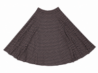 BSL A-LINE PLAID MAXI SKIRT