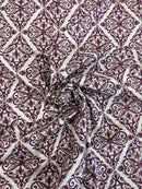 INK`D PRINTED HEAD SCARF