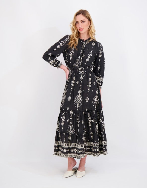 POPPY ELASTIC PRINTED DRESS
