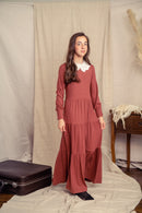 LILOU ROBE WITH COLLAR