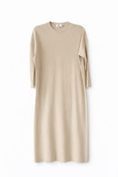 KUO DROPPED SHOULDER RIBBED JERSEY DRESS