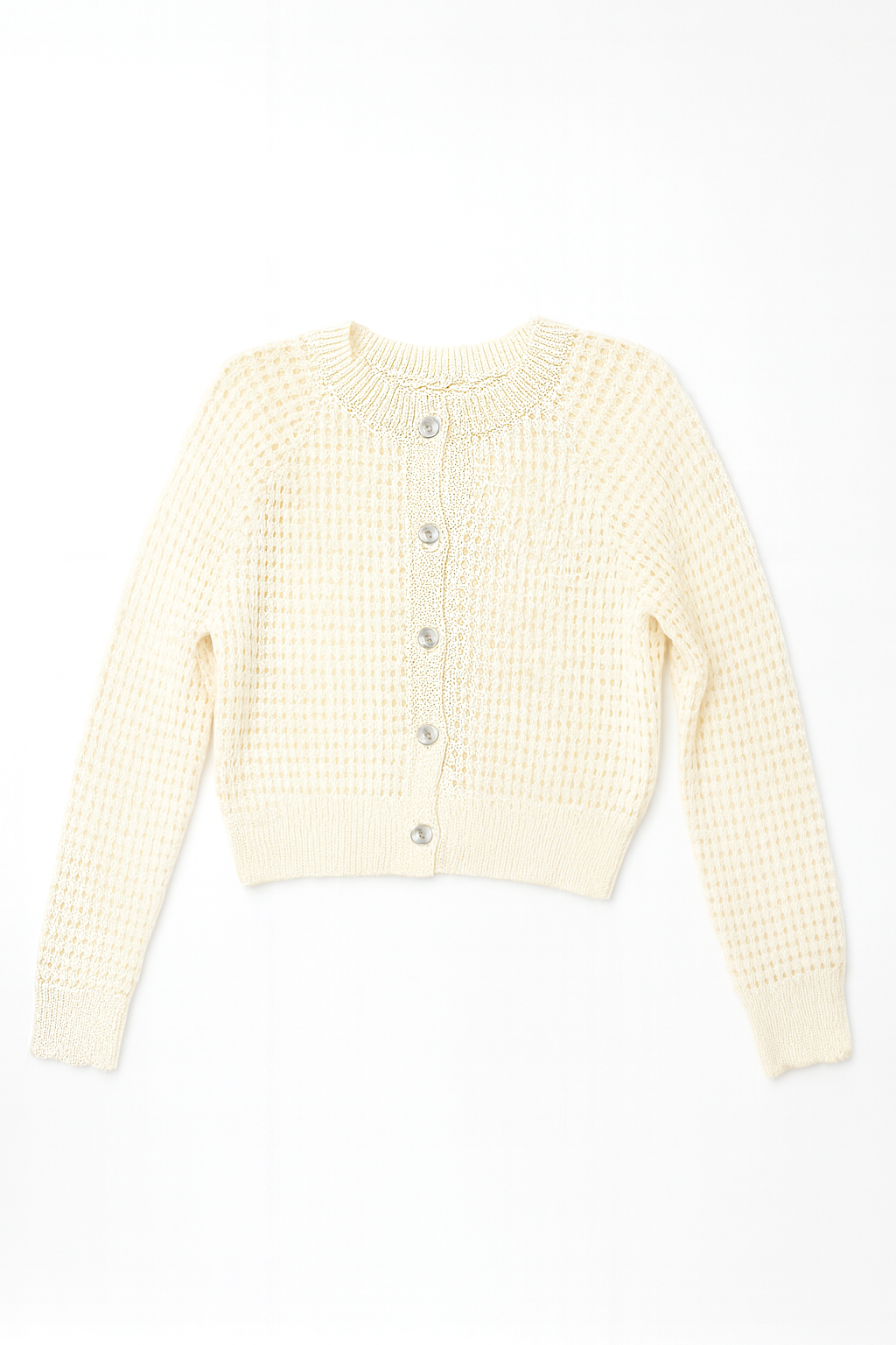 CARLUCCI CROCHET POINTELL SHORT CARDI