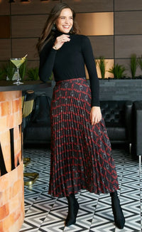 PASHMINA CHAIN PRINTED MAXI SKIRT