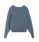 POINT CHUNKY CREW SWEATER