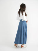 FAVES PANELED DENIM SKIRT