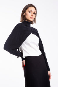 CONCEPT COLD SHOULDER COMBO TOP