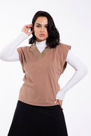 CONCEPT SLEEVELESS V NECK TOP