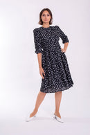 CONCEPT FLORAL SMOCK WAIST DRESS