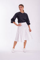 CONCEPT BUBBLE SLEEVE BLOUSE