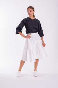 CONCEPT BUBBLE SLEEVE BLOUSE