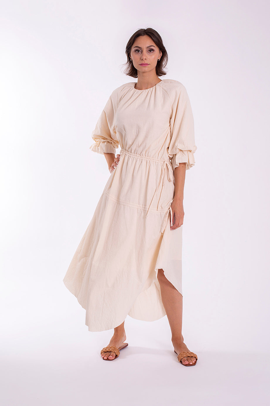 CONCEPT ASYMMETRIC PULLEY DRESS