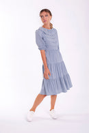 CONCEPT SCALLOPED FRONT DETAIL DRESS