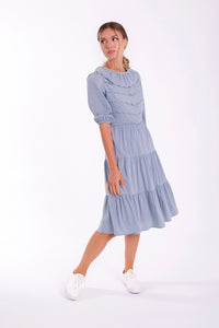 CONCEPT SCALLOPED FRONT DETAIL DRESS