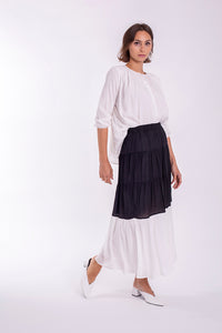 CONCEPT FLOWY BUTTON BLOUSE