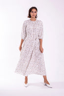 CONCEPT RUCHED DETAIL FLORAL MIDI