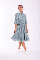CONCEPT SCALLOPED PULL WAIST DRESS
