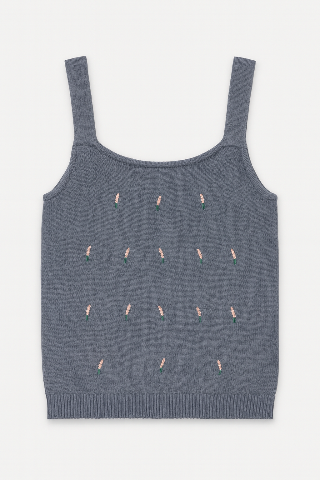 CONCEPT EBROIDERED FLORAL KNIT TOP