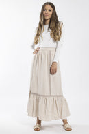 CONCEPT GINGHAM MIDI SKIRT