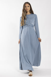 CONCEPT WRAP SLIP MAXI DRESS
