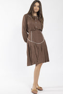 CONCEPT CONTRAST PIPING SHIRT