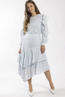 CONCEPT SQUARE LACE LAYERED SKIRT