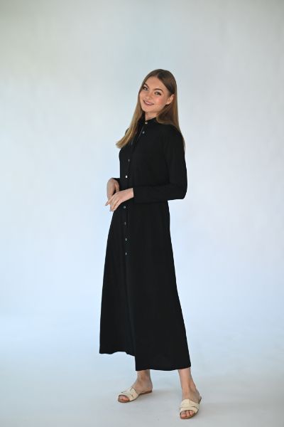 CONCEPT RAINBOW BUTTON SHIRTDRESS