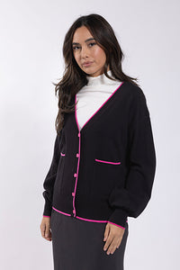 CONCEPT Contrast Edge Cardigan