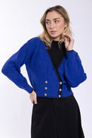Concept Double Breasted Varsity Cardi