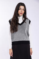 Concept Two Tone Knit Vest