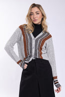 Concept Accent Stripe Cardi