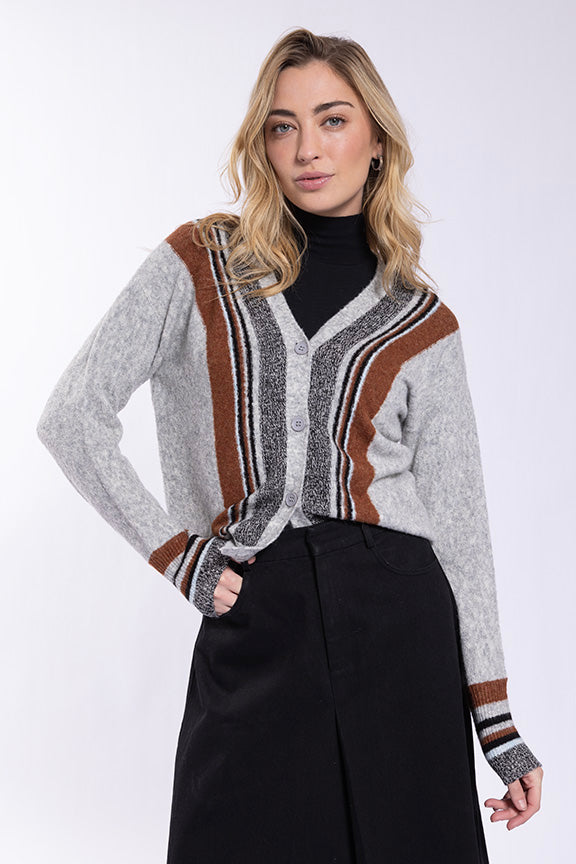 Concept Accent Stripe Cardi