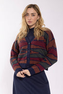 Concept Abstract Multi Colored Cardi
