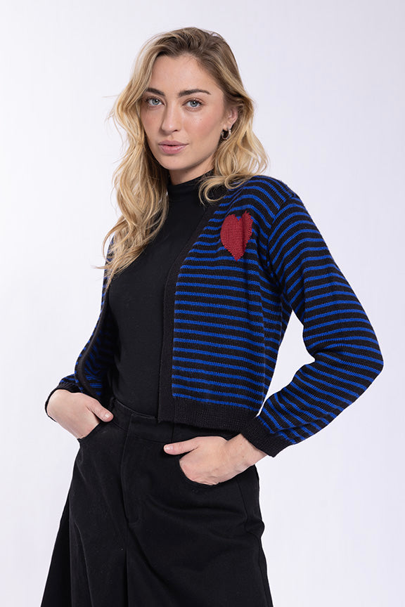 Concept Striped Heart Bolero
