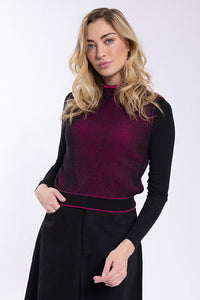 Concept Two Tone Ribbed Vest