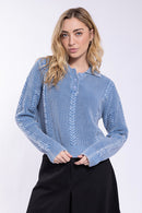 Concept Denim Look Polo Sweater