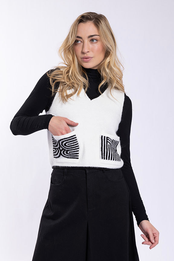Concept Printed Pocket Vest
