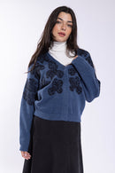 Concept Trimming Flowers Cardi