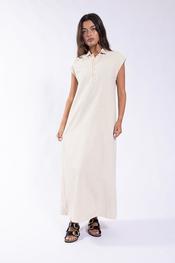 CONCEPT SLEEVELESS POLO DRESS