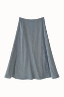 CONCEPT PANELED LINEN SKIRT