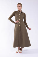 CONCEPT DRAMATIC BUTTON TWILL JUMPER