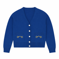 CONCEPT HORSEBIT DETAIL SOLID CARDIGAN