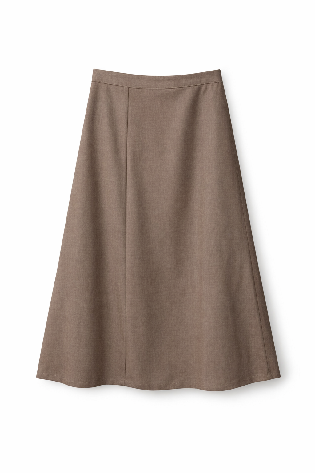 CONCEPT SOLID BIAS CUT SKIRT