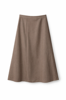 CONCEPT SOLID BIAS CUT SKIRT