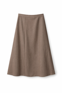CONCEPT SOLID BIAS CUT SKIRT