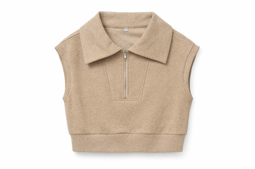 CONCEPT HALF ZIP COLLARED VEST