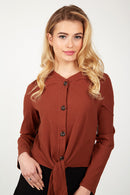 CONCEPT TIE FRONT CARDI